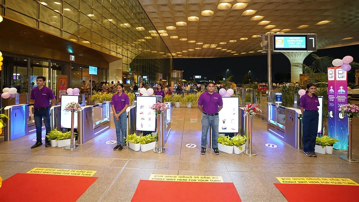 <div class="paragraphs"><p>DigiYatra provides an additional layer of security by verifying passenger identity through biometric data. (Photo Source: Adani Group)</p></div>