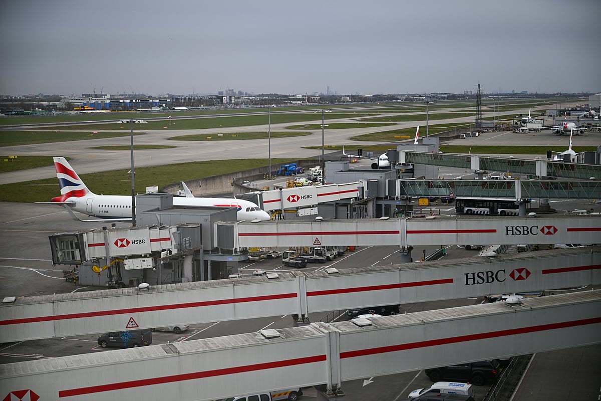 <div class="paragraphs"><p>A British Airways aircraft at London Heathrow Airport in London on March 21.</p></div>