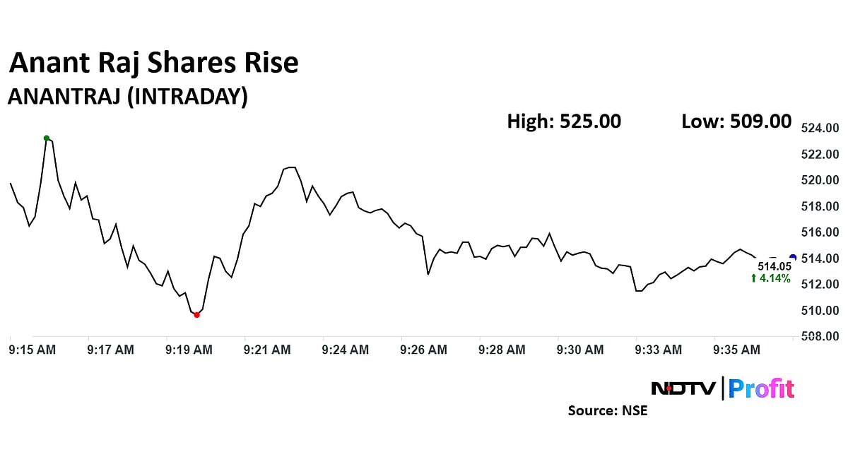 Anant Raj Share Price Near One-Month High As Q4 Profit, Revenue Surge