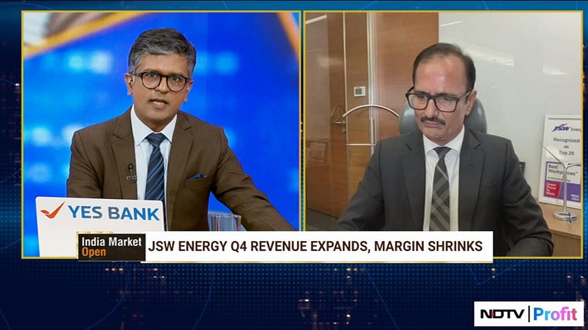JSW Energy's Sharad Mahendra Talks Expansion And Acquisitions JSW Energy's Sharad Mahendra Talks Expansion And Acquisitions