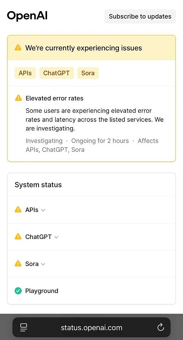 OpenAI's ChatGPT Suffers Global Outage, Thousands Report Disruptions