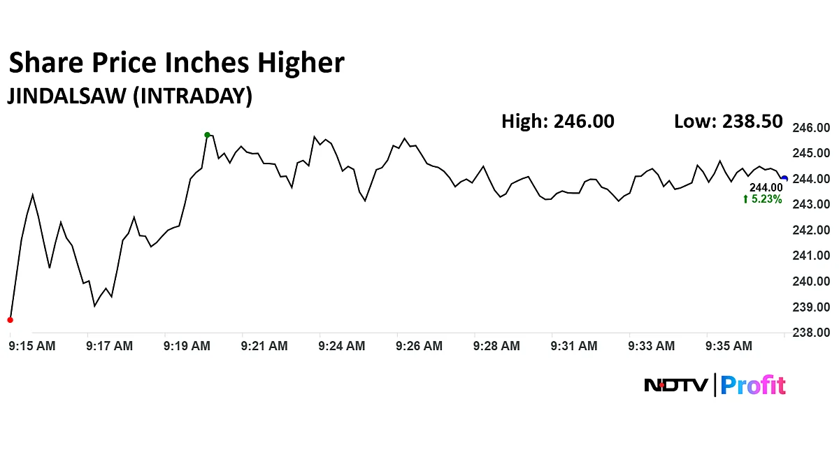 Jindal Saw Share Price Rises After Capital Expenditure Plan In Middle East