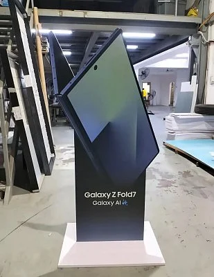 <div class="paragraphs"><p>The banner of the Galaxy Z Fold 7 shows a sleek design, with the two thin-looking sections of the book-style foldable. (Source: GSMArena)</p></div>