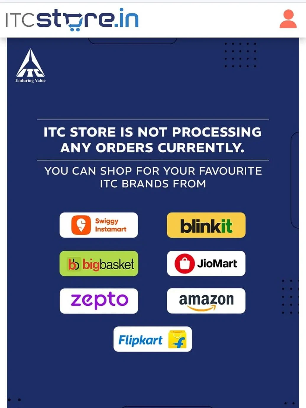 ITC Discontinues Its E-Commerce Platform, Reassesses Online Strategy