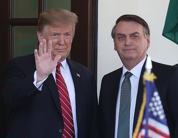 <div class="paragraphs"><p>Donald Trump and Jair Bolsonaro at the White House on March 19, 2019.</p></div>