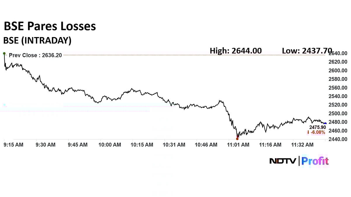 BSE Shares Hit Over One-Month Low As Concerns Fuel On SEBI Bar On Jane Street 