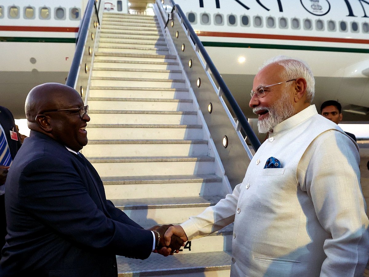 PM Modi Leaves For Home After Concluding Visit To Namibia