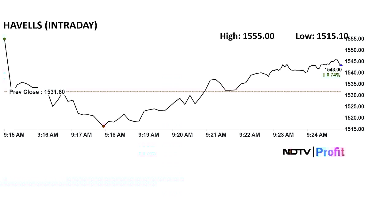 <div class="paragraphs"><p>Havells India swung between gains and losses in the first few minutes of trade.</p></div>