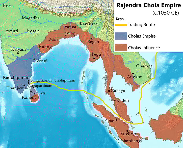 <div class="paragraphs"><p>The vast Chola empire and its expansion across the seas under King Rajendra Chola I. (Photo source: Wikimedia Commons)</p></div>