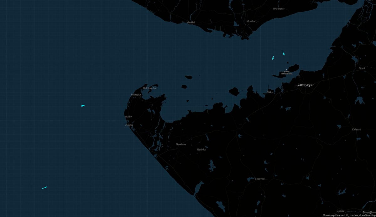 <div class="paragraphs"><p>The four tankers, (from left to right) Horae, Destan, Achilles and Elyte, were seen waiting off India’s western coast.</p></div>
