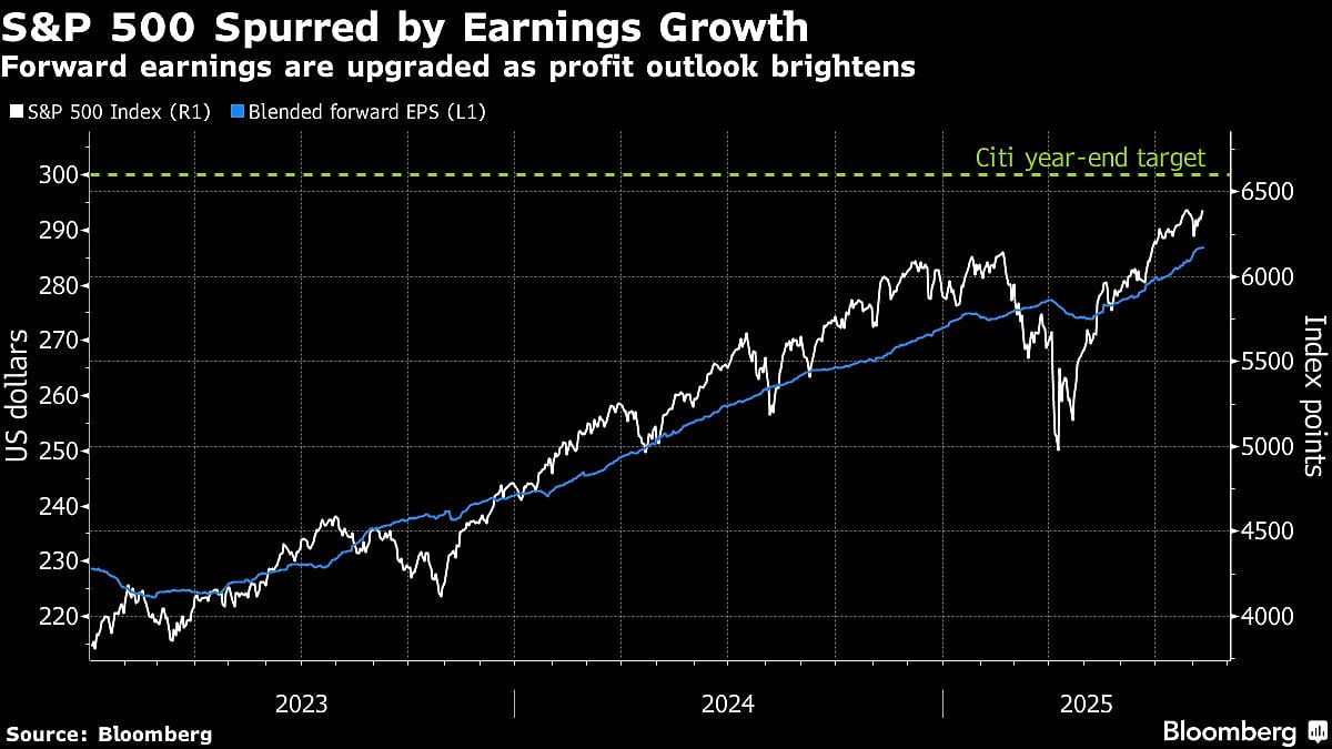 Citi Strategists Raise S&P 500 Target On Resilient Earnings
