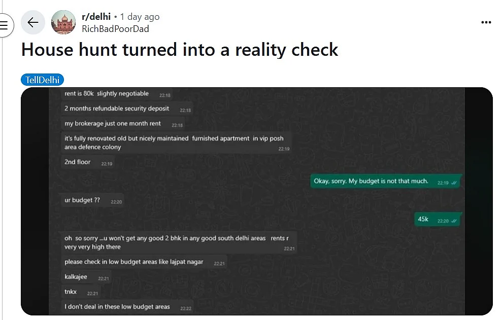 <div class="paragraphs"><p>Screenshot of the post shared by @RichBadPoorDad on Reddit. </p></div>