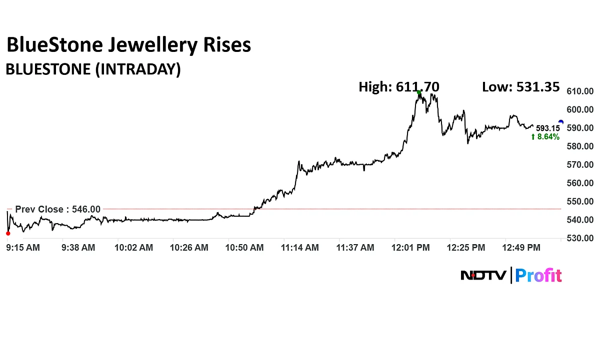 BlueStone Jewellery Share Price Jumps 13% A Day After Listing