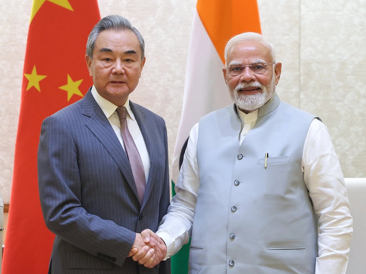 <div class="paragraphs"><p>Prime Minister Narendra Modi and Politburo of the Communist Party of China and Chinese Foreign Minister Wang Yi.(Source: Official X Account of PM Modi)</p></div>
