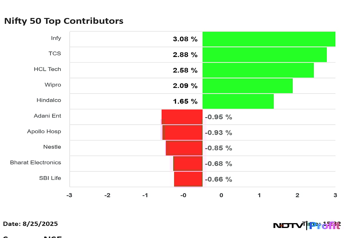 Stock Market Highlights: Nifty, Sensex End In Green After Day Of Decline; Infosys, TCS Lead Gains