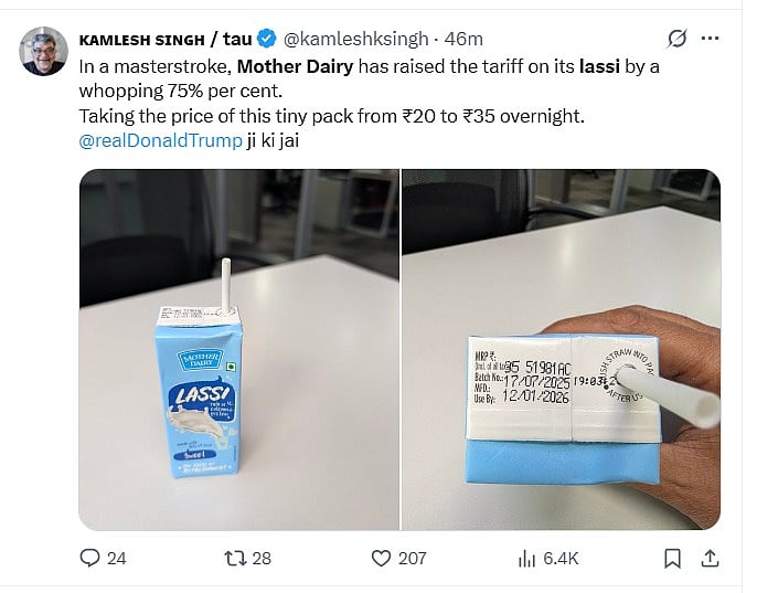 Lassi Price Hiked By 75%? Mother Dairy Responds After User Questions Rs 15 Jump