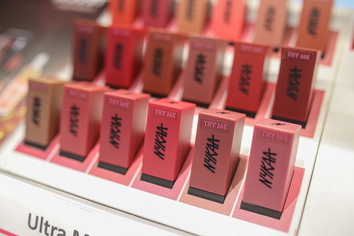 <div class="paragraphs"><p>Products at a Nykaa Luxe store in Mumbai.Photographer: Dhiraj Singh/Bloomberg</p></div>