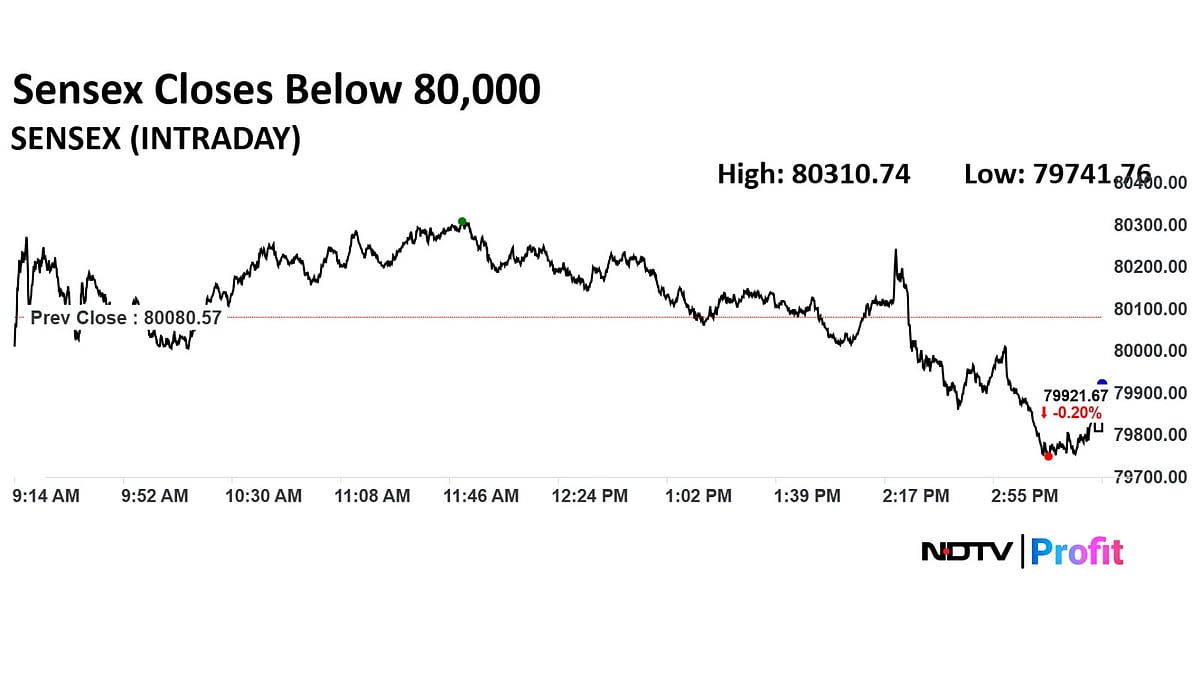 Stock Market Highlights: Nifty Snaps Two-Week Winning Streak; Sensex Falls Below 80,000