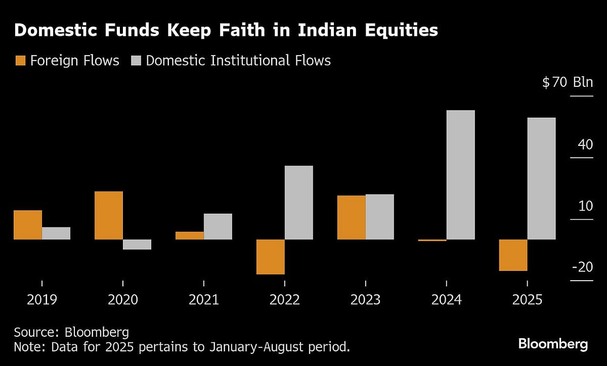 Domestic Institutional Stock Buying Nears Record As Foreigners Exit