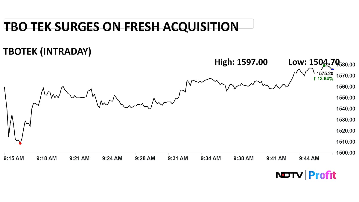 <div class="paragraphs"><p>TBO Tek share price rallies in trade after Classic Vacations acquisition.</p></div>