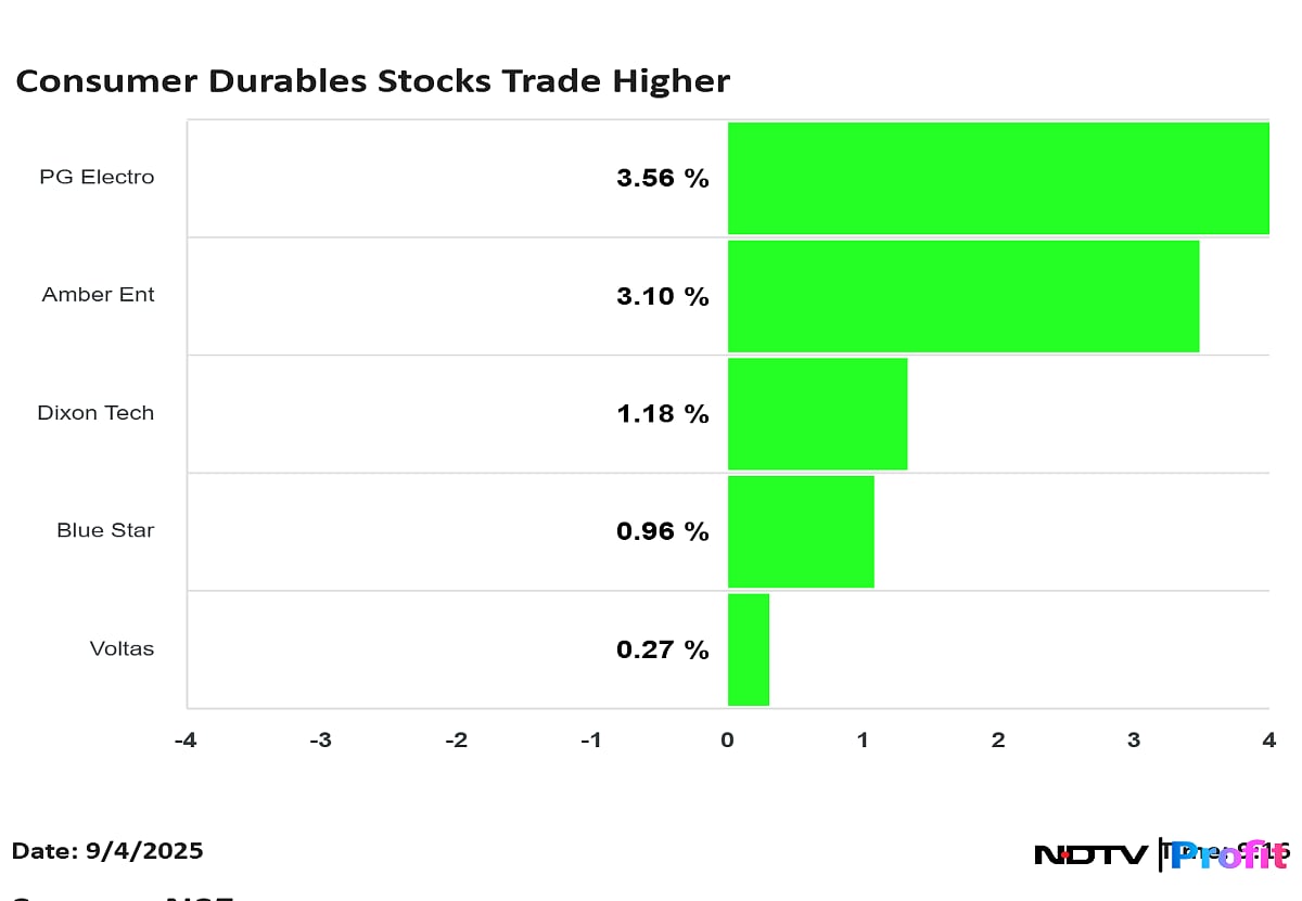 Consumer Durables Rally On GST Rate Cuts: PG Electroplast, Amber Ent Lead Gains