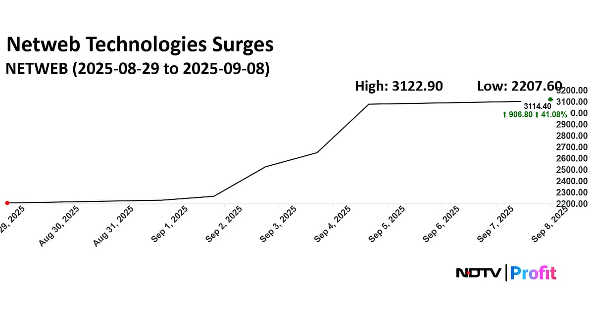 Netweb Technologies Share Price Surges Over 41% In Six Days — Here's Why
