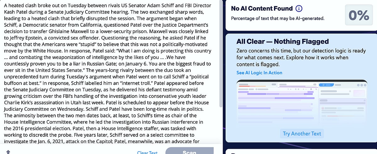 Watch: Senator Adam Schiff, FBI Director Kash Patel Get Into Heated Argument After Epstein Questions