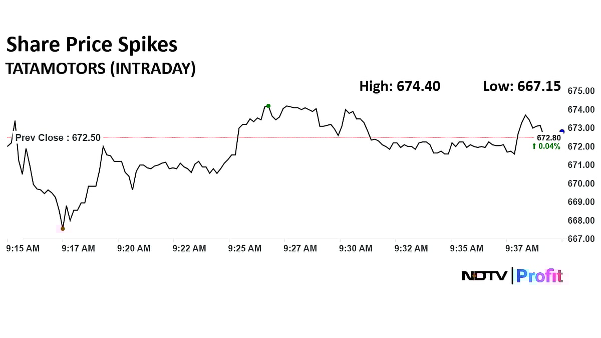 Tata Motors Shares Down Ahead Of Demerger, Record Date Announcement