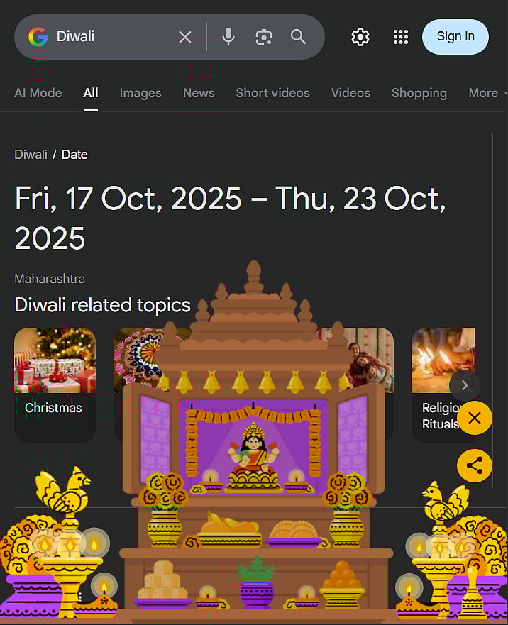 Just Search Diwali On Google And See The Magic Unravel