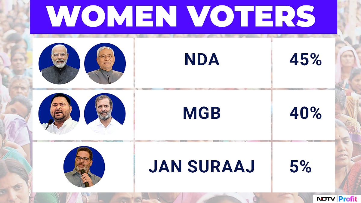 Bihar Elections: Survey Says Women Favour Nitish, NDA Due To Mahila Rozgar Scheme; Inflation Concerns Linger
