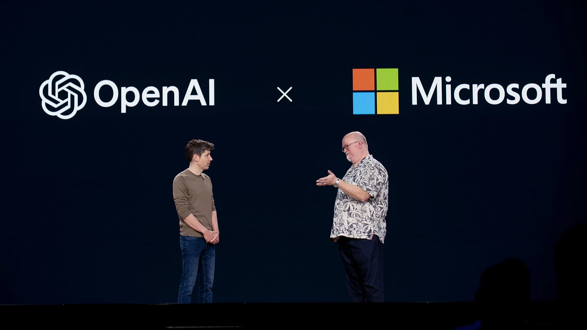 <div class="paragraphs"><p>Microsoft Chief Technology Officer of Microsoft Kevin Scott, right, and OpenAI CEO Sam Altman at the Microsoft Build event in Seattle in 2024 (Photographer: Chona Kasinger/Bloomberg)</p></div>