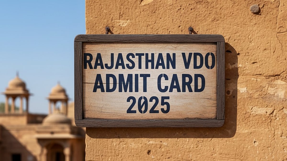 Rajasthan VDO Admit Card 2025 At rssb.rajasthan.gov.in, Steps To Download Hall Ticket PDF