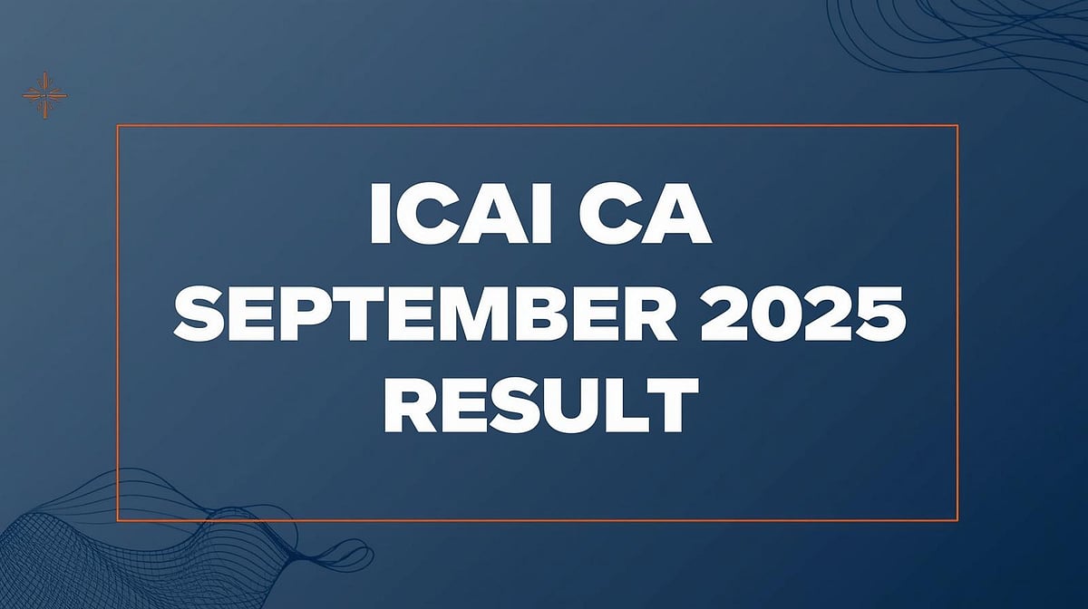 ICAI CA September 2025 Result