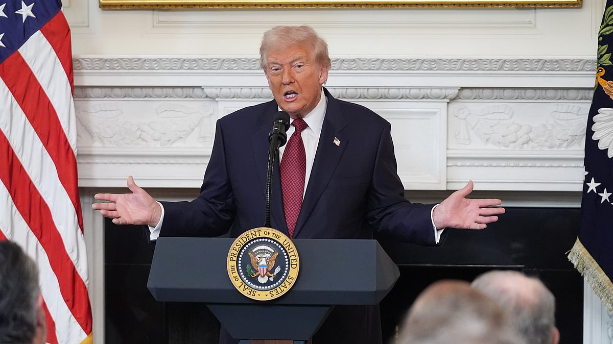 <div class="paragraphs"><p>President Donald Trump speaks during a breakfast with Senate and House Republicans in the State Dining Room of the White House, on Wednesday, Nov. 5, 2025, in Washington. (Photo: AP/Photo)</p></div>