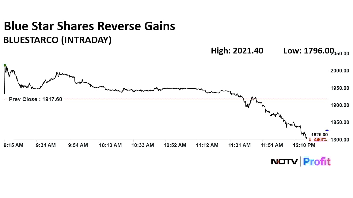 Blue Star Shares Fall After Full-Year Guidance Cut Despite Q2 Profit Rise