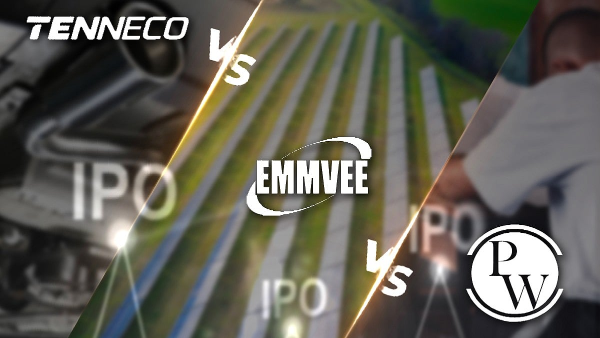 ⁠IPO GMP Today: Tenneco Clean Air Vs PhysicsWallah Vs Emmvee Photovoltaic Power – Check Grey Market Trends