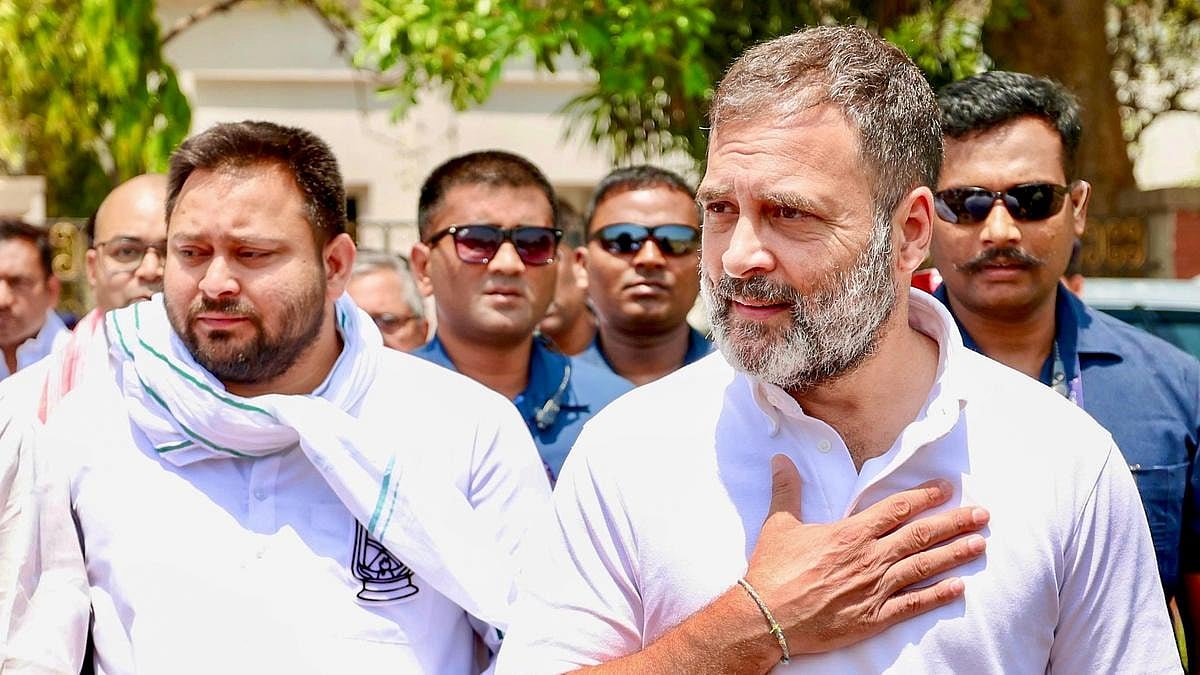 <div class="paragraphs"><p>Mahagathbandhan has faced a crushing defeat in Bihar. (Image: ANI)</p></div>