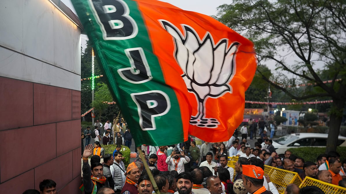<div class="paragraphs"><p>New Delhi: BJP supporters celebrate NDA's victory in the Bihar Assembly elections, at the BJP Headquarters, in New Delhi, Friday, Nov. 14, 2025. (PTI Photo/Karma Bhutia)</p></div>