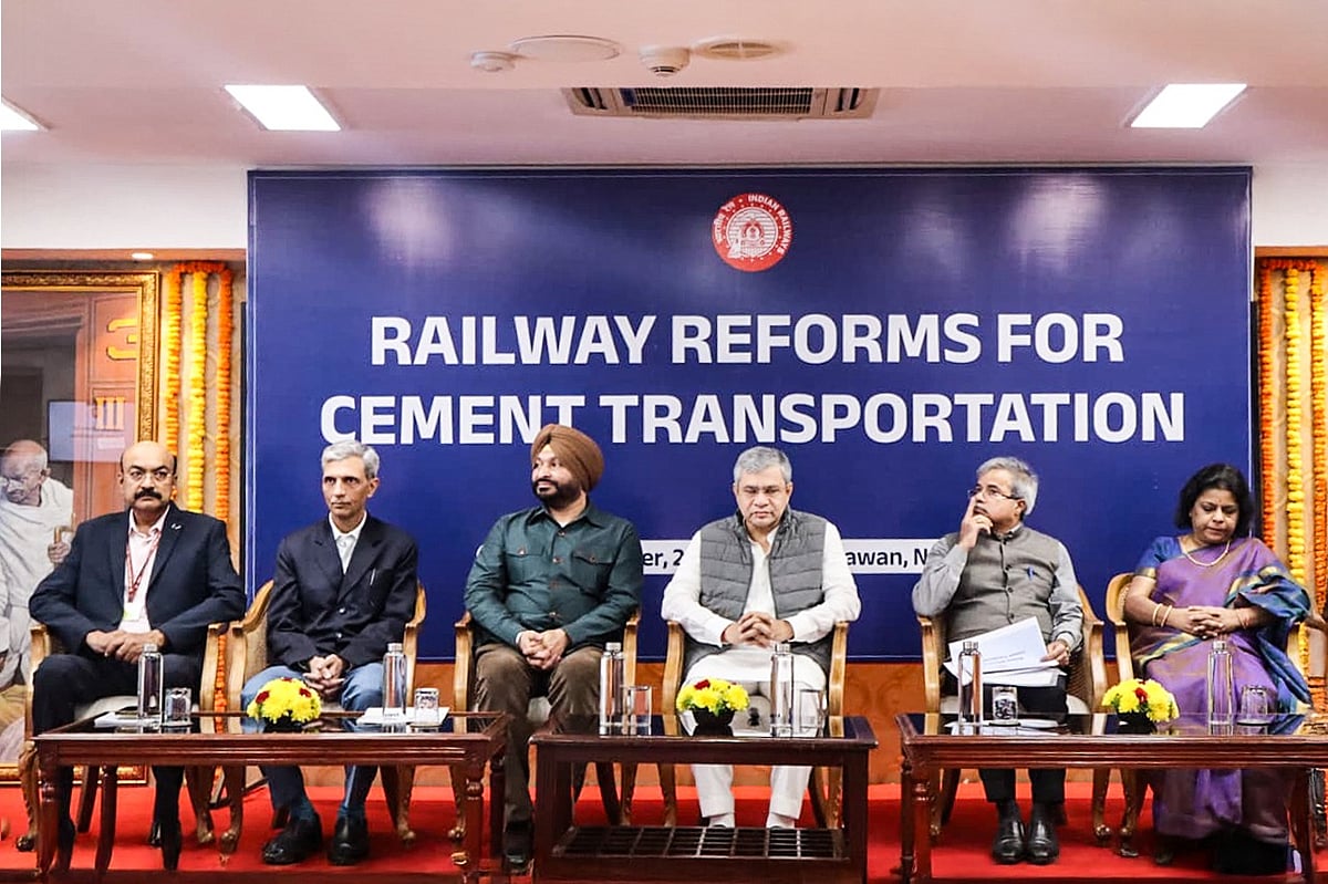 <div class="paragraphs"><p>Ashwini Vaishnaw launched the rationalisation of freight for bulk cement in tank containers. (Image: Railways/ X)</p></div>