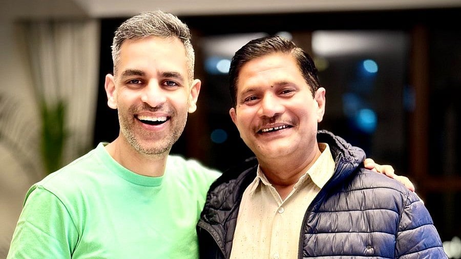 <div class="paragraphs"><p>Ankur Warikoo with his driver Dayanand. (Image: Warikoo X account)&nbsp;</p></div>