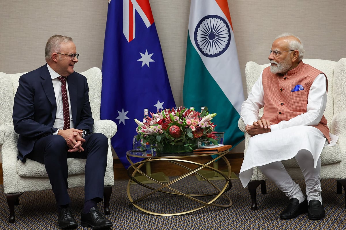 <div class="paragraphs"><p>PM Modi met Albanese hours after he arrived in South Africa to attend the G20 Leaders' Summit. (Image: MEA/)</p></div>