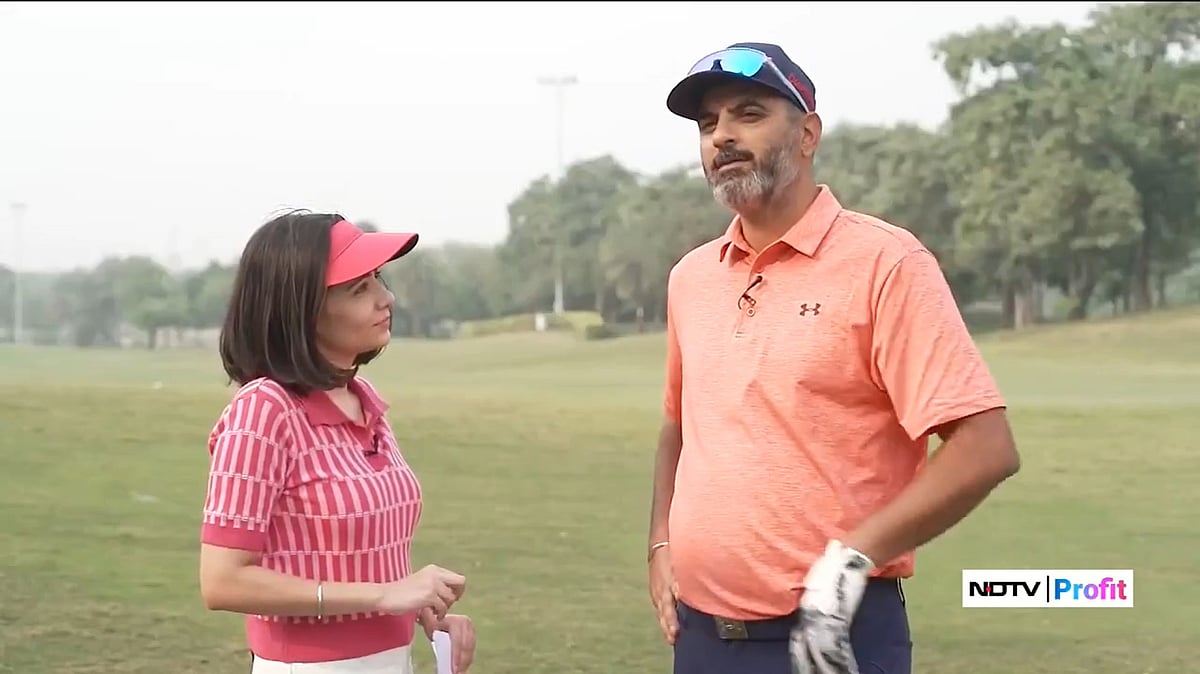<div class="paragraphs"><p>Ramanpreet Sohi at the NDTV Golf Pro-Am tournament. (Photo: NDTV Profit)</p></div>