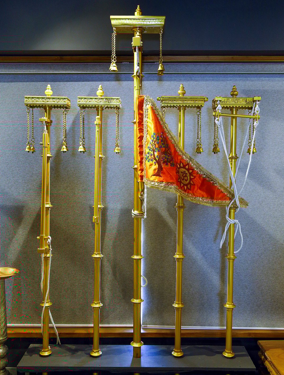 <div class="paragraphs"><p>Flag crafted in Ahmedabad is scheduled to be hoisted at Ayodhya's Ram Temple by Prime Minister Narendra Modi. (Photo: PTI)</p></div>