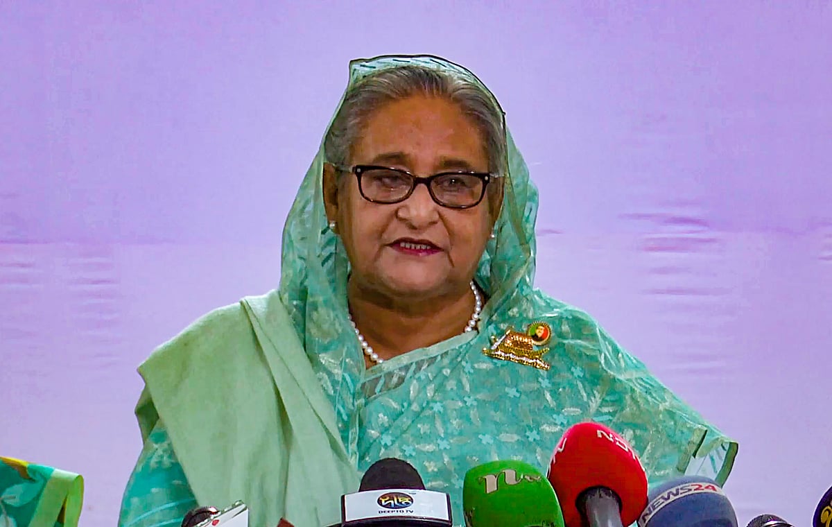 <div class="paragraphs"><p>The Awami League leader has been living in India since she fled Bangladesh on August 5 last year in the face of the massive protests (Image source: PTI)</p></div>
