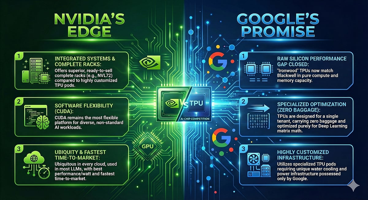 <div class="paragraphs"><p>Nvidia vs Google fight. (Image: Nano Banana Pro)</p></div>