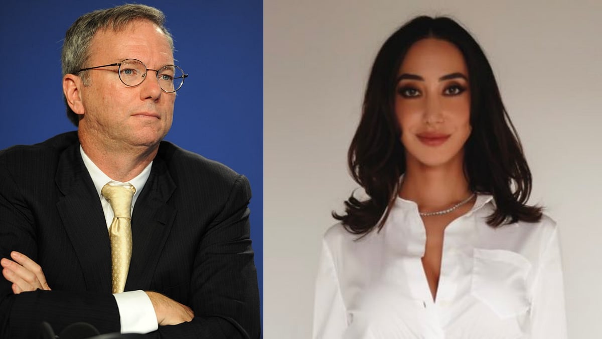 <div class="paragraphs"><p>The two met through a business contact where Ritter pitched her her idea for a startup to a then 65-year old Eric Schmidt in 2020. (Photo Source: (Left) Wikimedia Commons,(Right)&nbsp;@ritter_perlot/X)</p></div>