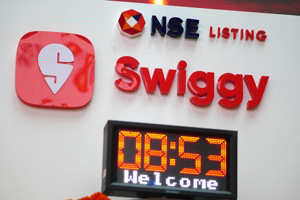 <div class="paragraphs"><p>The Swiggy listing ceremony at the National Stock Exchange in Mumbai.</p><p>Photographer: Dhiraj Singh/Bloomberg</p></div>