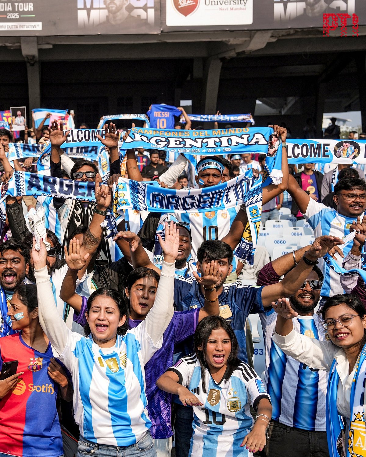Lionel Messi India Tour 2025: Hyderabad Event Concludes After Short Skill Display; Crowds Go Loud