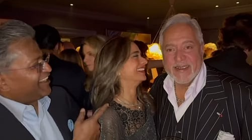 <div class="paragraphs"><p>Vijay Mallya (right) and Lalit Modi (Left). (Image: screengrab of instagram video)</p></div>