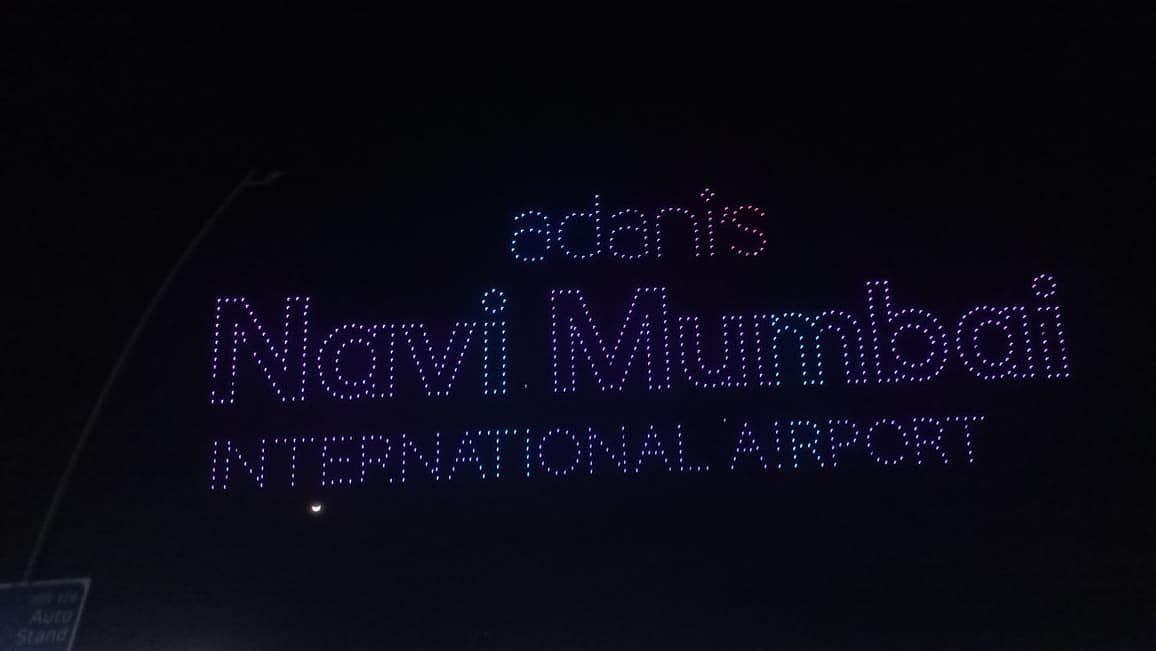 Over 1,500 Drones Deck The Sky Ahead Of Navi Mumbai International Airport Operational Launch